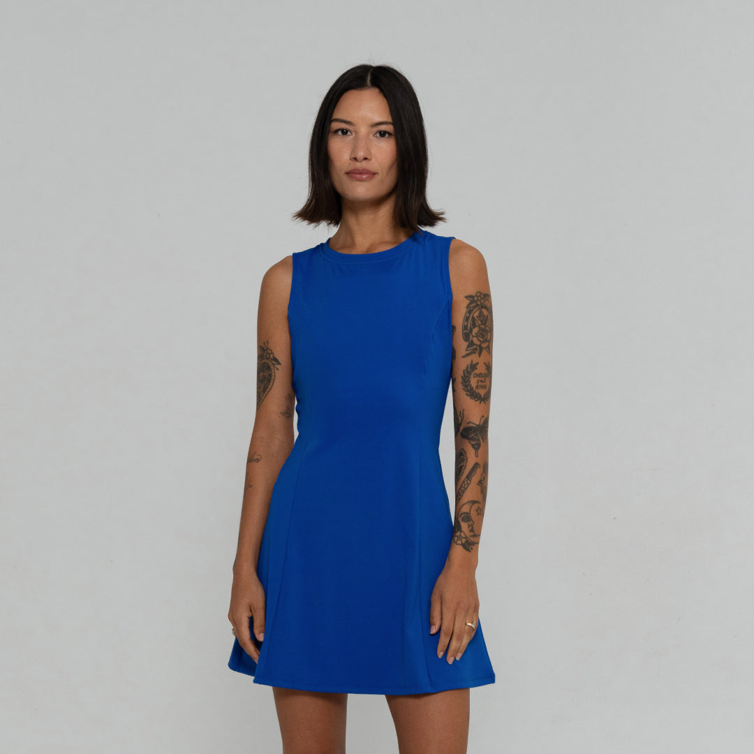 Courtside Tennis Dress With Under-Shorts | Stack Athletics, Cobalt / XL Courtside Tennis Dress With Under-Shorts | Stack Athletics, Cobalt / XL