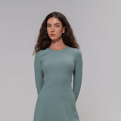 RibTech* Courtside Long Sleeve Dress