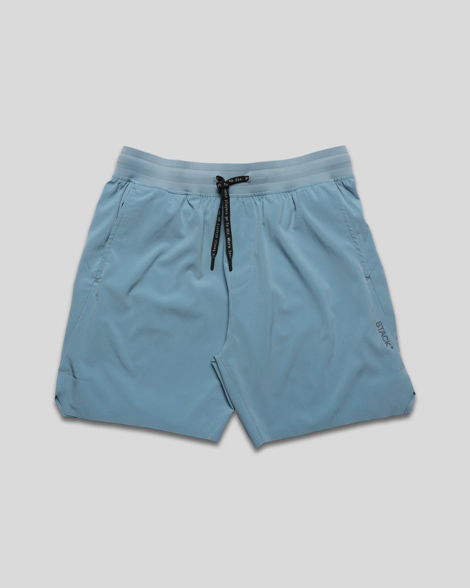 Men's Tourney Pickleball & Tennis Short, 6" linerless, blue, with drawstring waist and pockets.