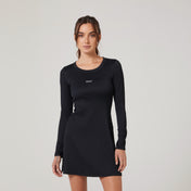 RibTech* Long Sleeve Dress