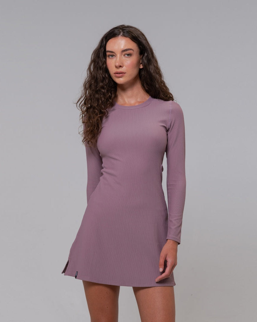 RibTech* Courtside Long Sleeve Dress