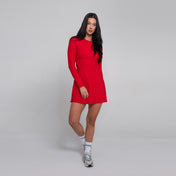 RibTech* Courtside Long Sleeve Dress