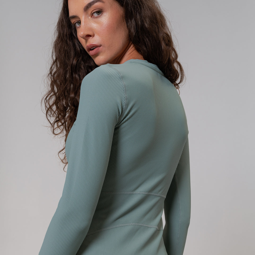 RibTech* Courtside Long Sleeve Dress | Separate Undershort | Stack