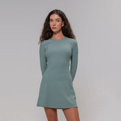 RibTech* Courtside Long Sleeve Dress