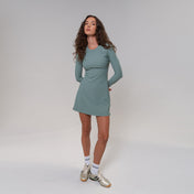 RibTech* Courtside Long Sleeve Dress