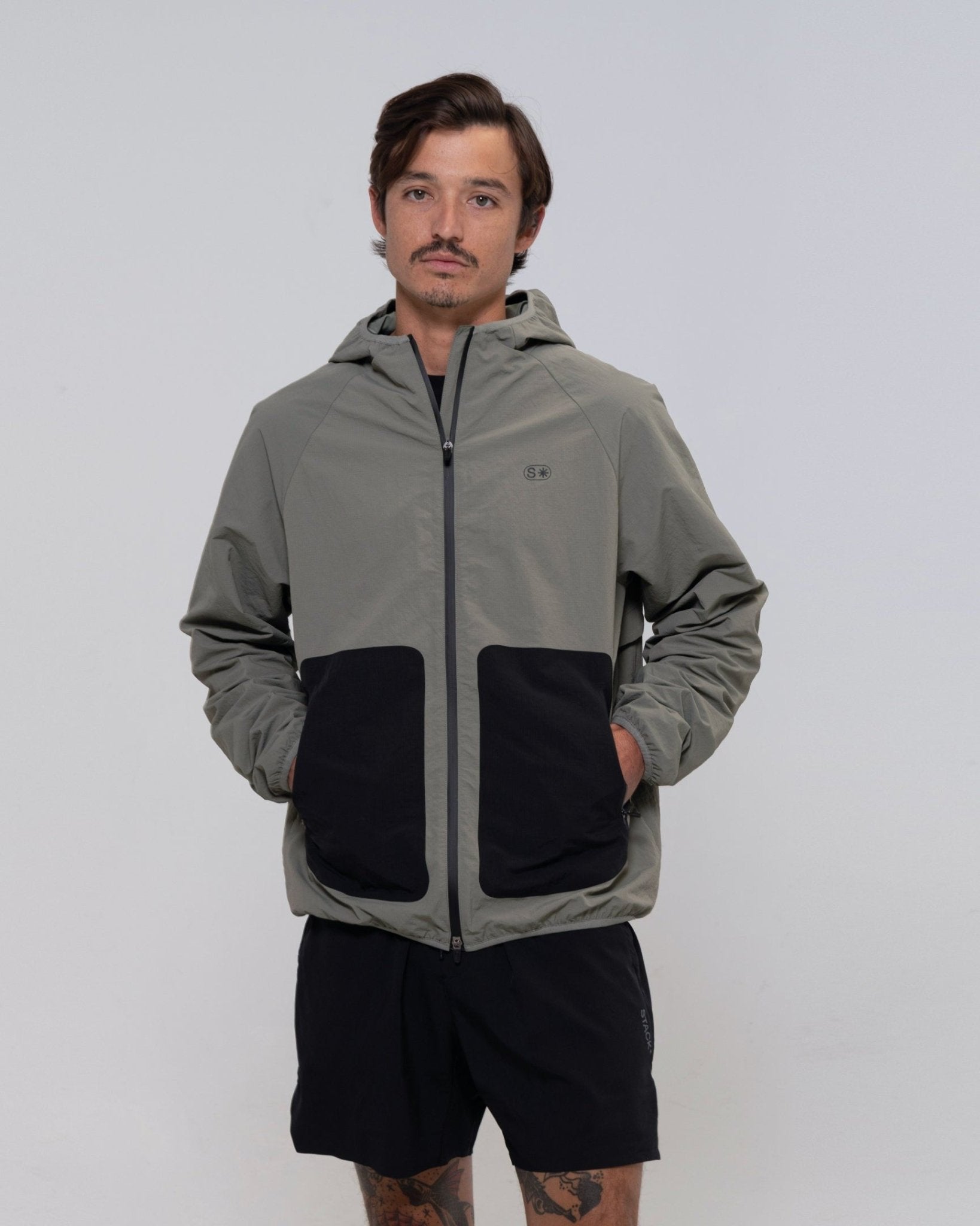AeroShell* Full Zip Jacket-Stone-S-Stack Athletics