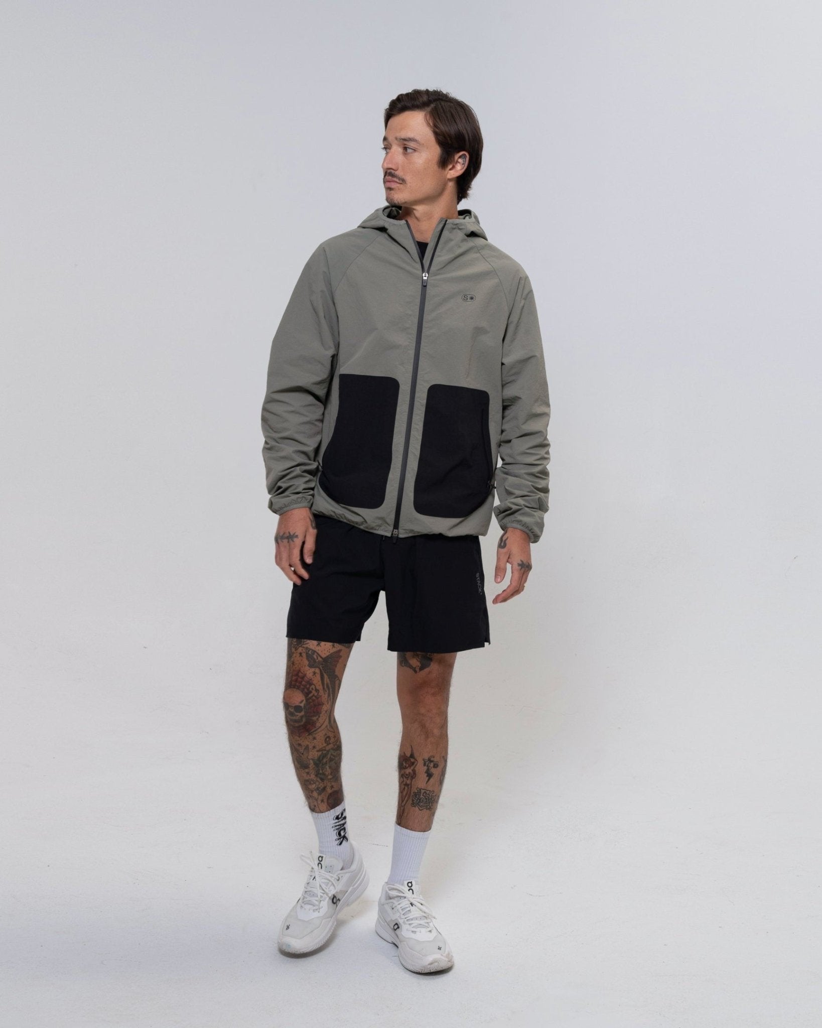 AeroShell* Full Zip Jacket-Stone-S-Stack Athletics