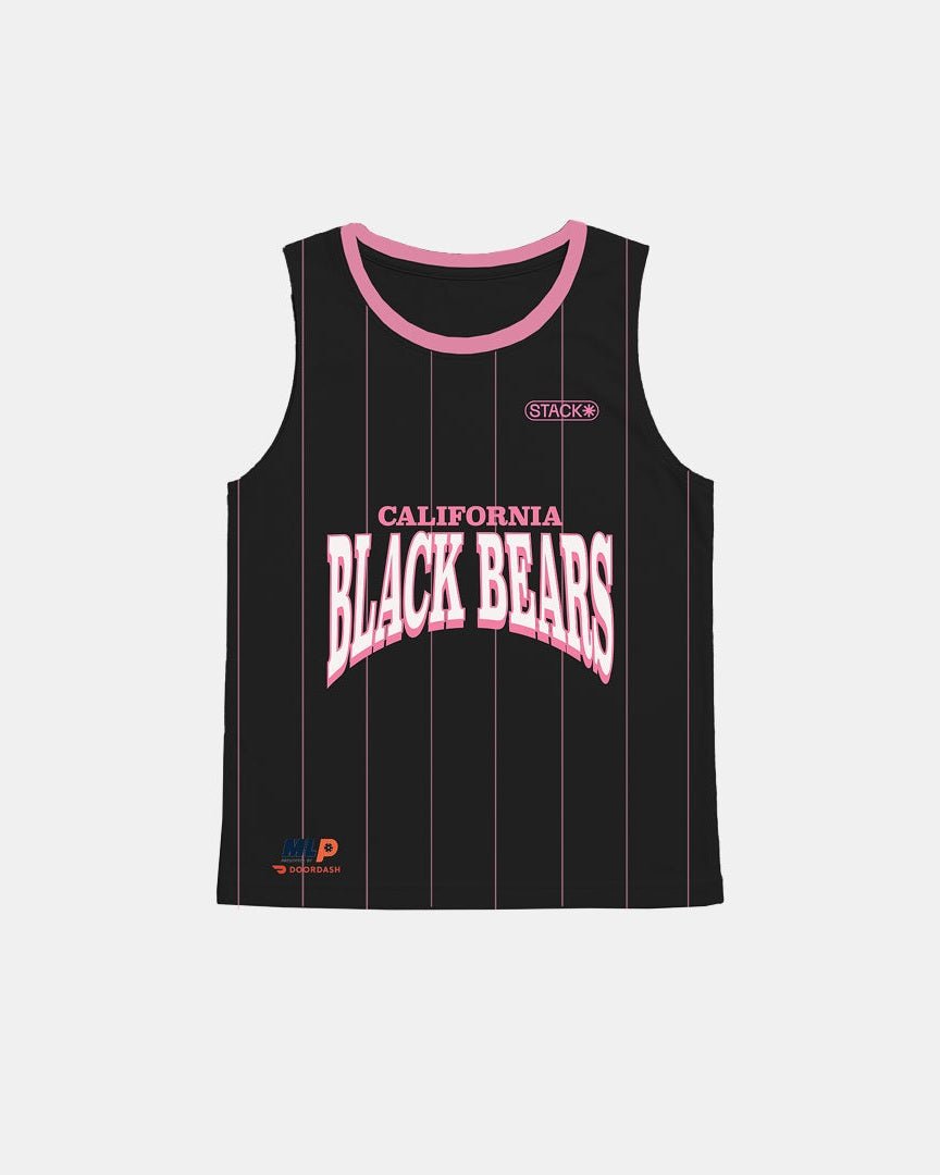 California Black Bears Women's Flowstate* Tank Jersey-Black Pinstripe-XS-Stack Athletics