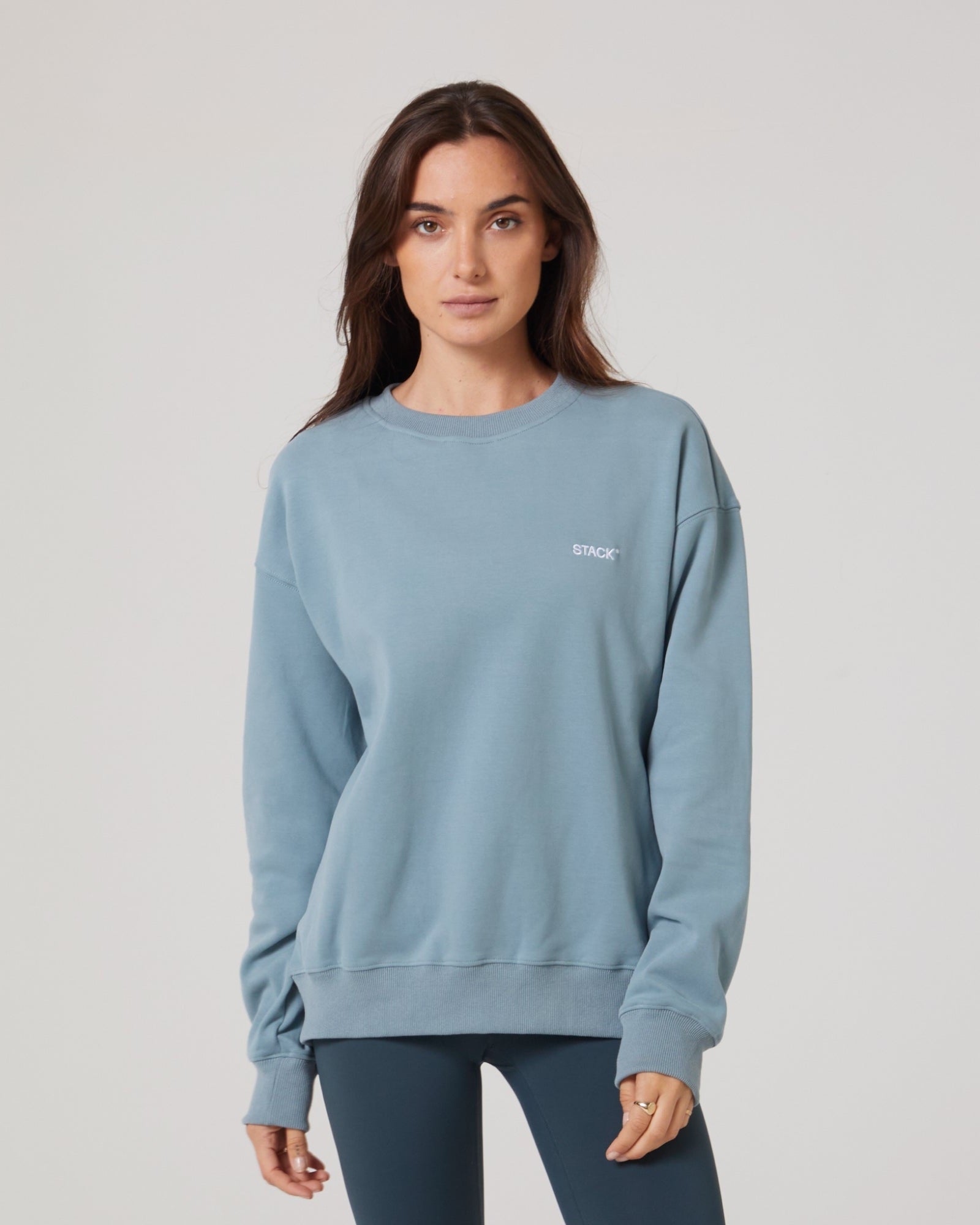CloudCore* Crewneck-Steel Blue-XS-Stack Athletics