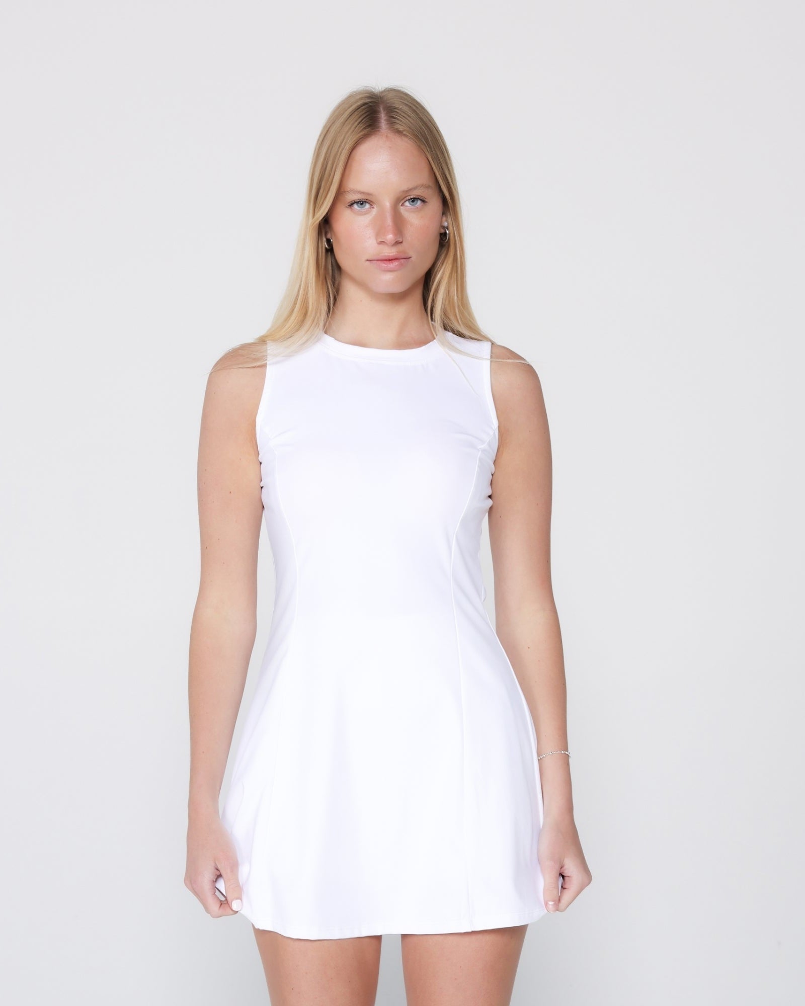 Courtside Dress-White-XXS-Stack Athletics