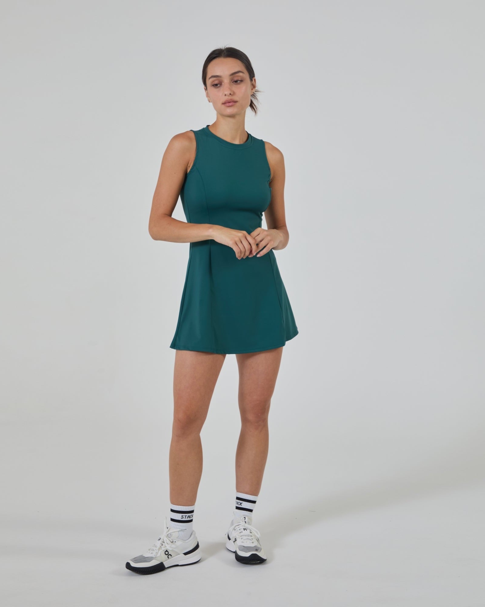 Courtside Dress-White-XXS-Stack Athletics