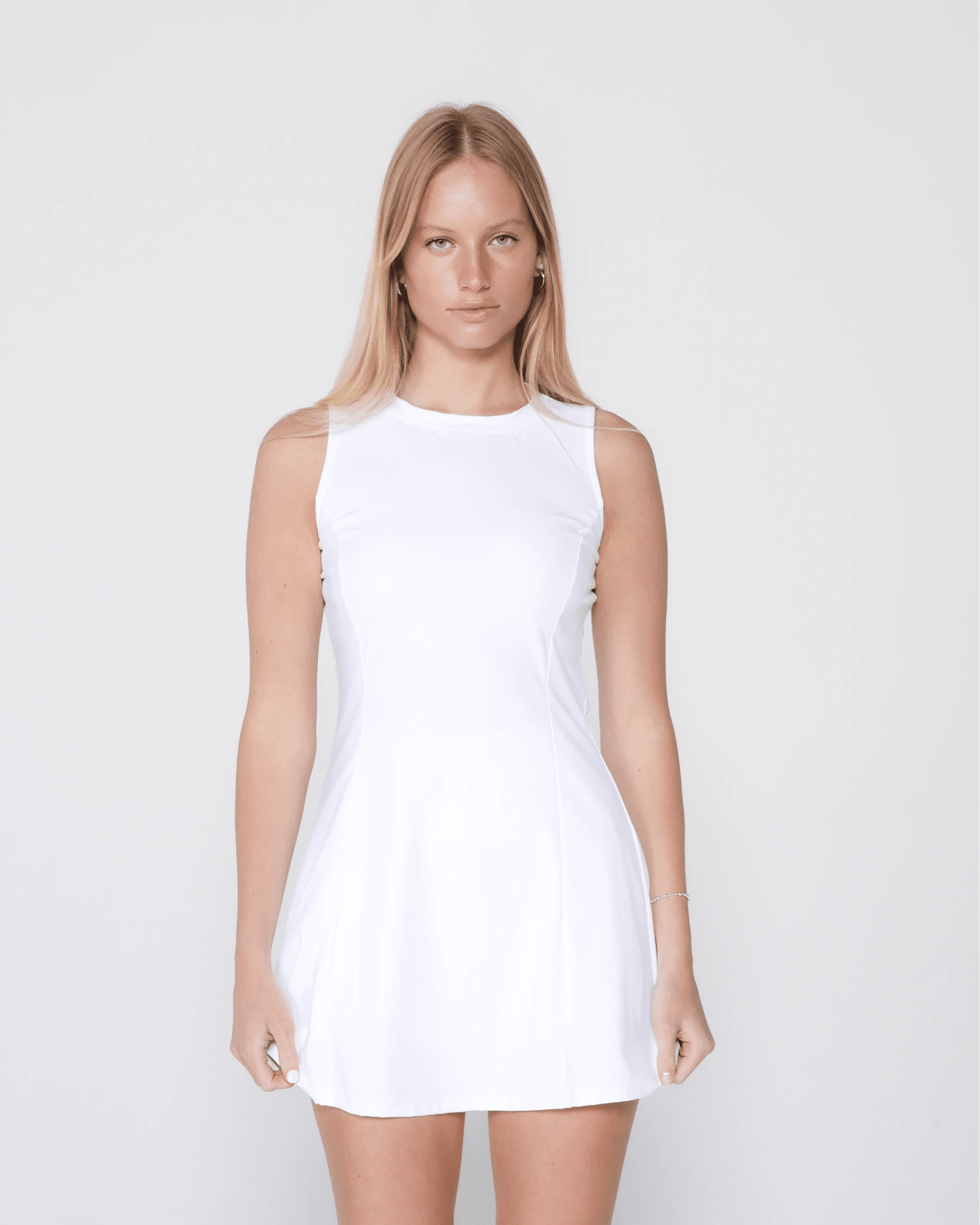 Courtside Dress-White-XXS-Stack Athletics