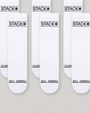 Daily Crew Sock-White-Small-Stack Athletics