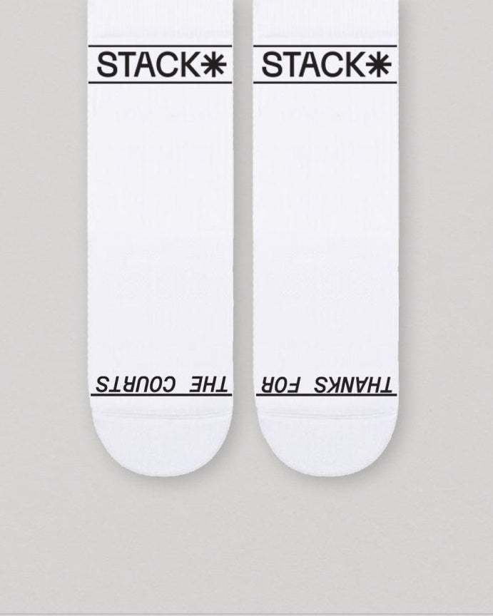 Daily Quarter Sock-White-Small-Stack Athletics