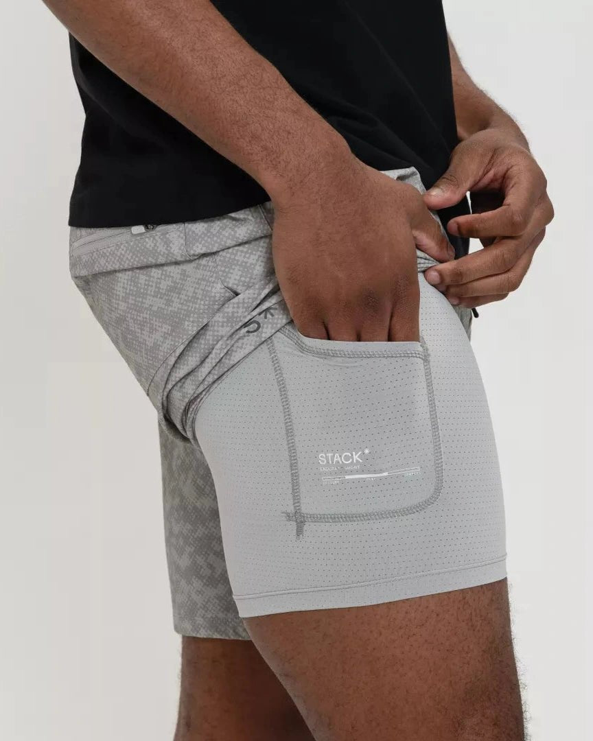 Endura* Short 7"-Mist Digi-Dye | Lined-S-Stack Athletics