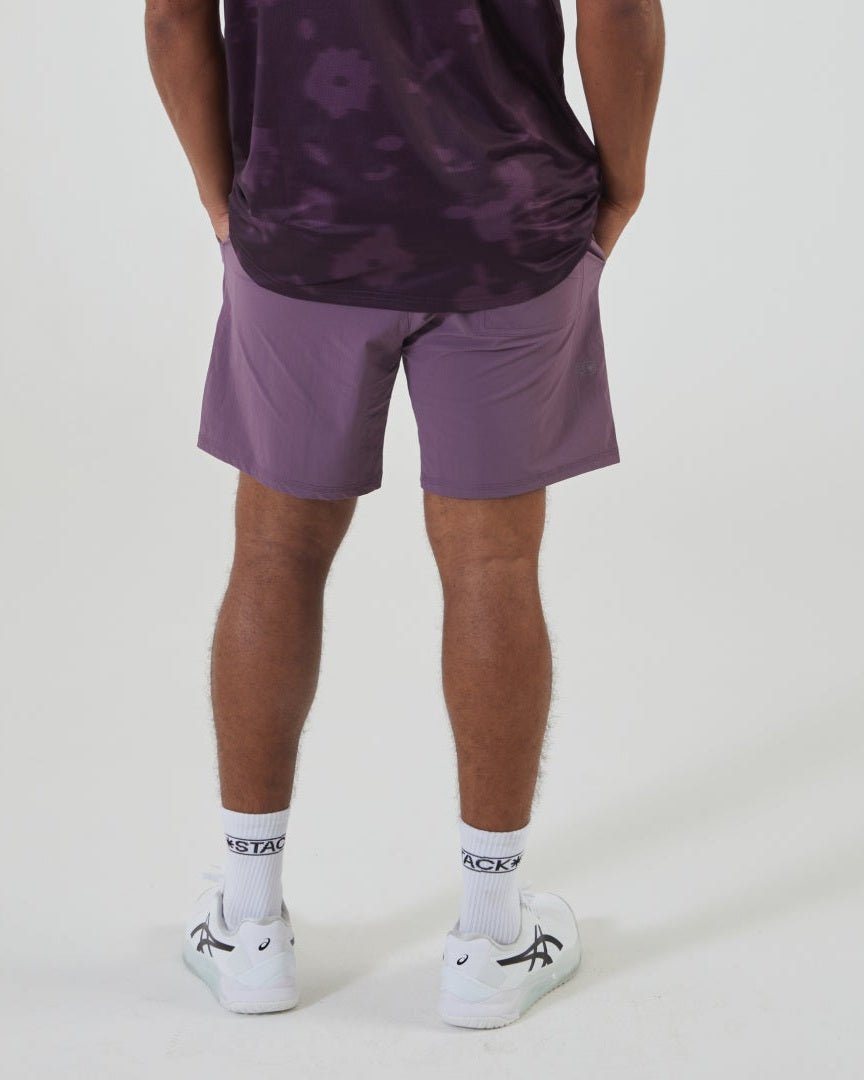 Endura* Short 7"-Plum | Lined-S-Stack Athletics