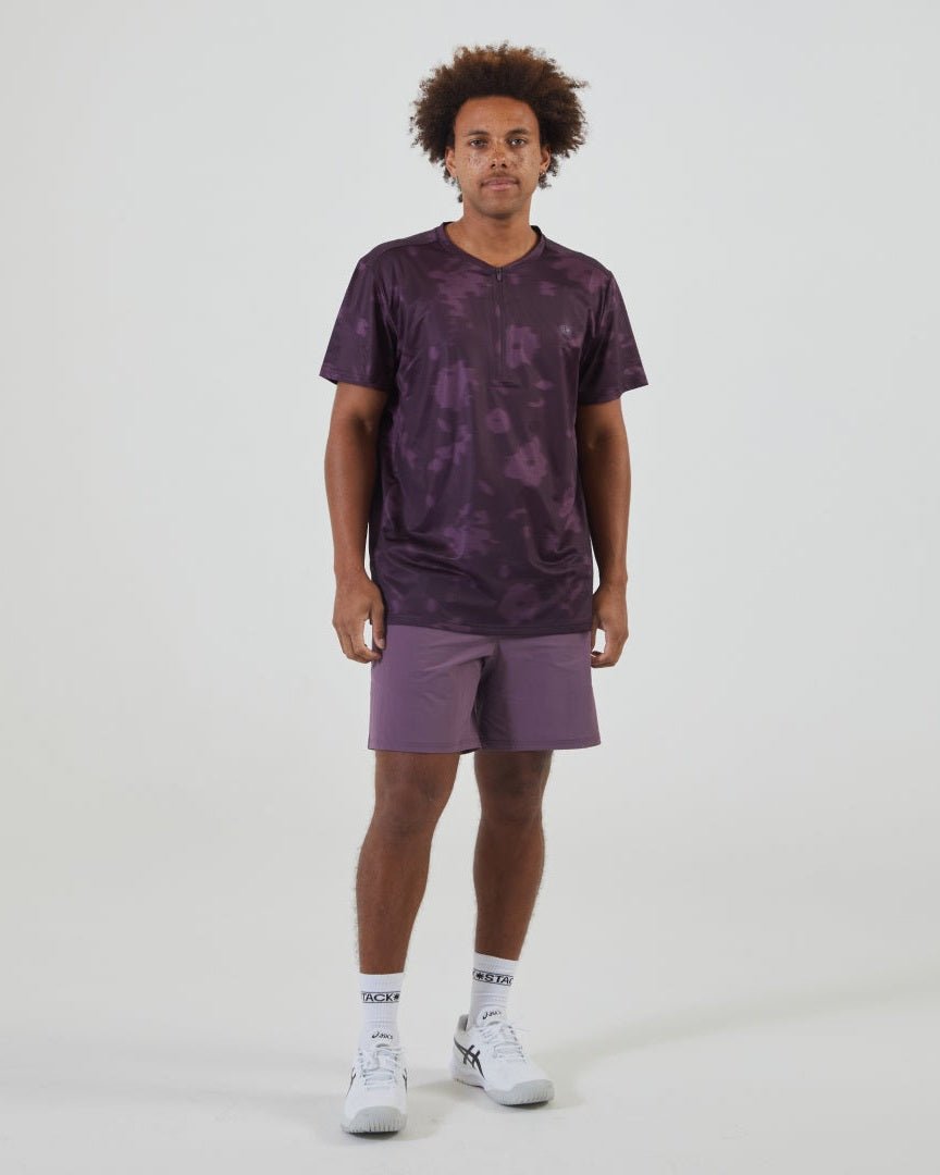 Endura* Short 7"-Plum | Lined-S-Stack Athletics