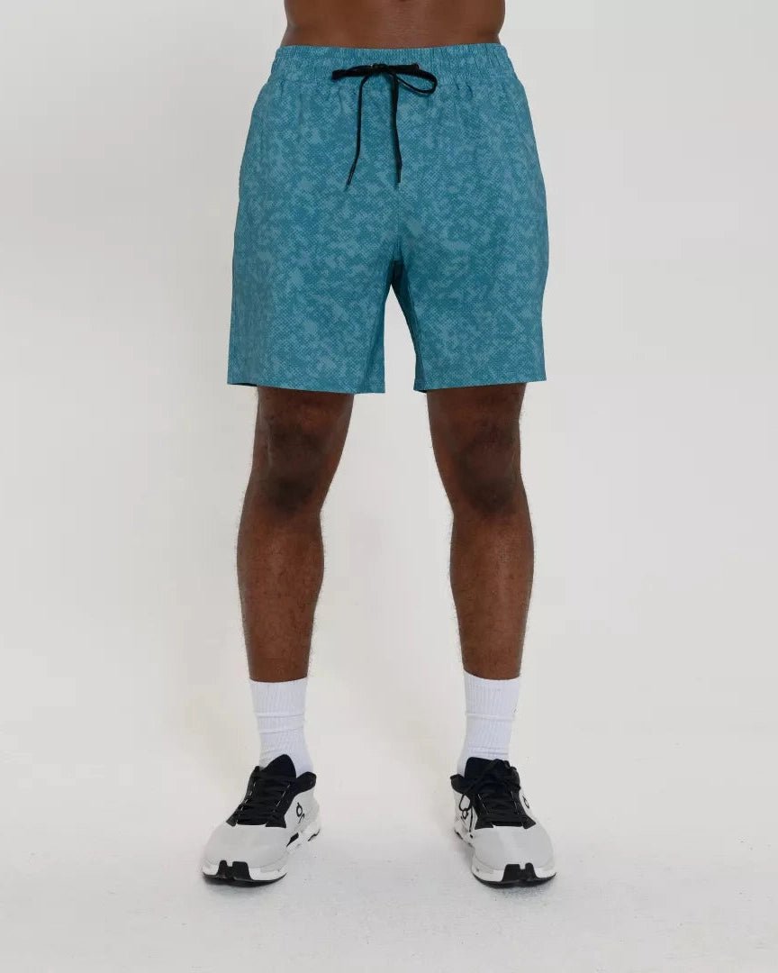 Endura* Short 7"-Steel Blue Digi-Dye | Lined-S-Stack Athletics