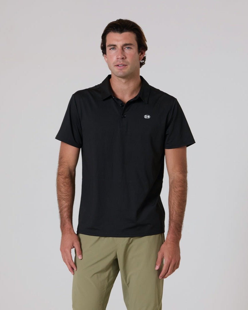Flowstate* Polo-Black-S-Stack Athletics