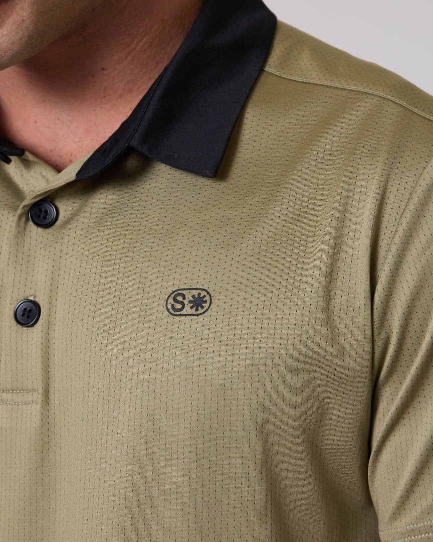 Flowstate* Polo-Black-S-Stack Athletics