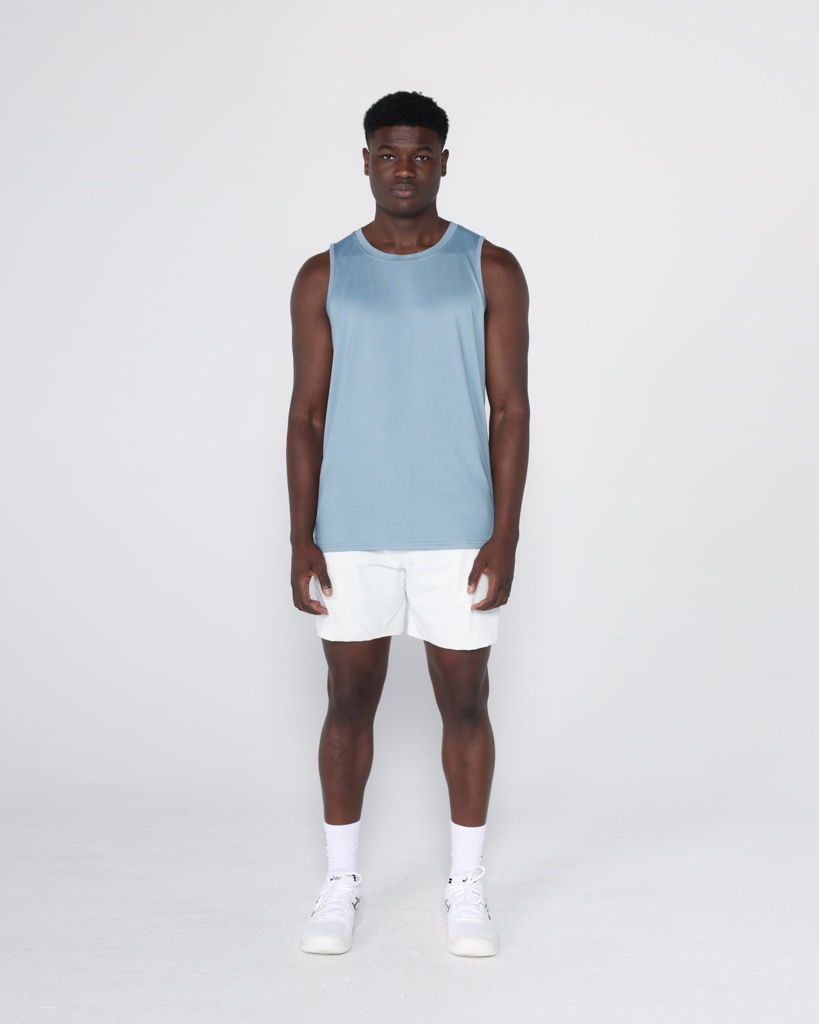 Flowstate* Tech Tank-Steel Blue-S-Stack Athletics