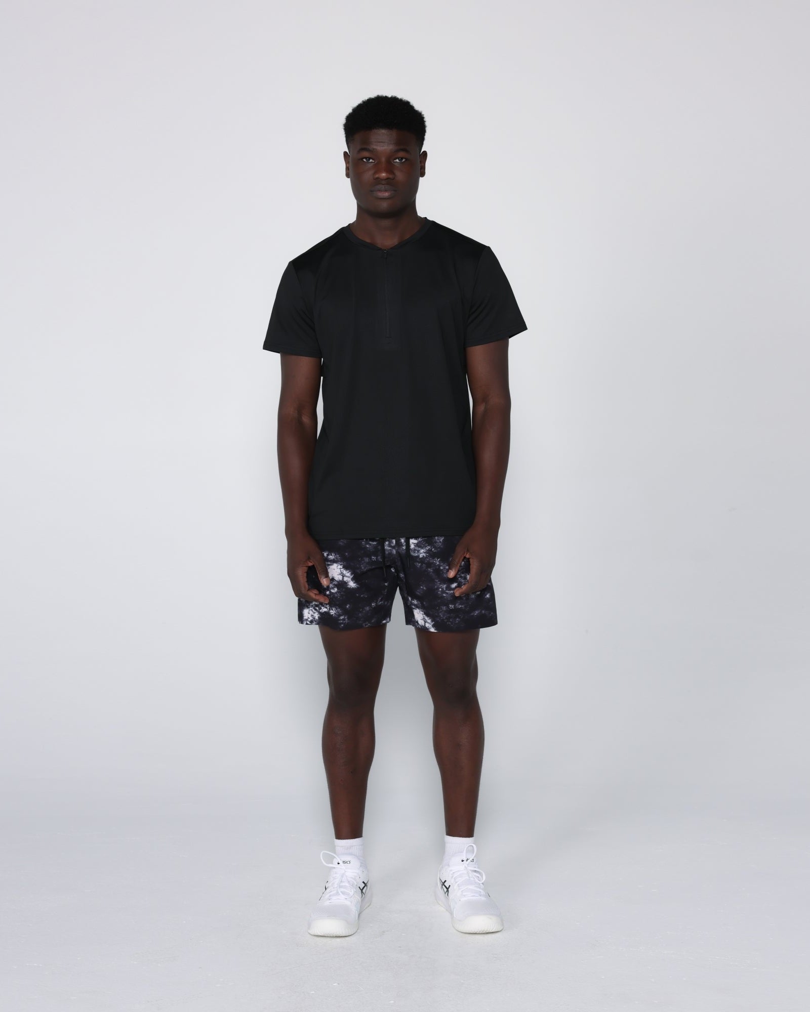 Flowstate* Zip Tee-Black-S-Stack Athletics