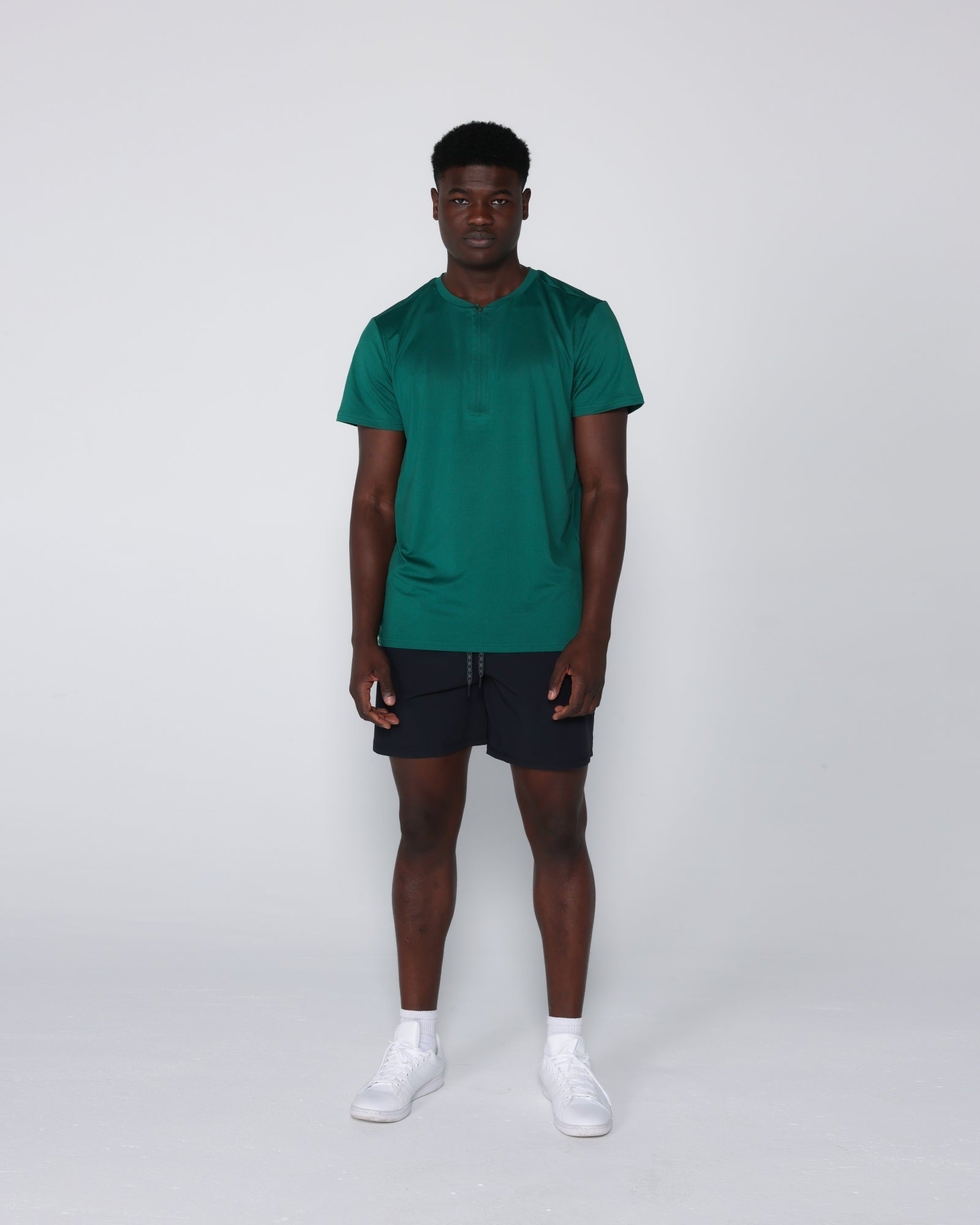 Flowstate* Zip Tee-Black-S-Stack Athletics