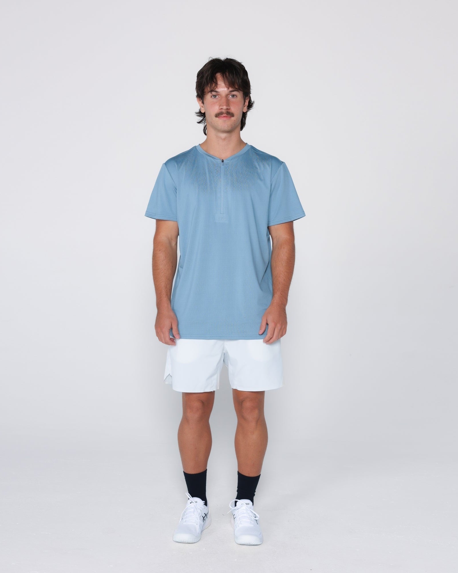 Flowstate* Zip Tee-Black-S-Stack Athletics