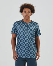 Flowstate* Zip Tee-Dark Sea Mini Court-Check-S-Stack Athletics