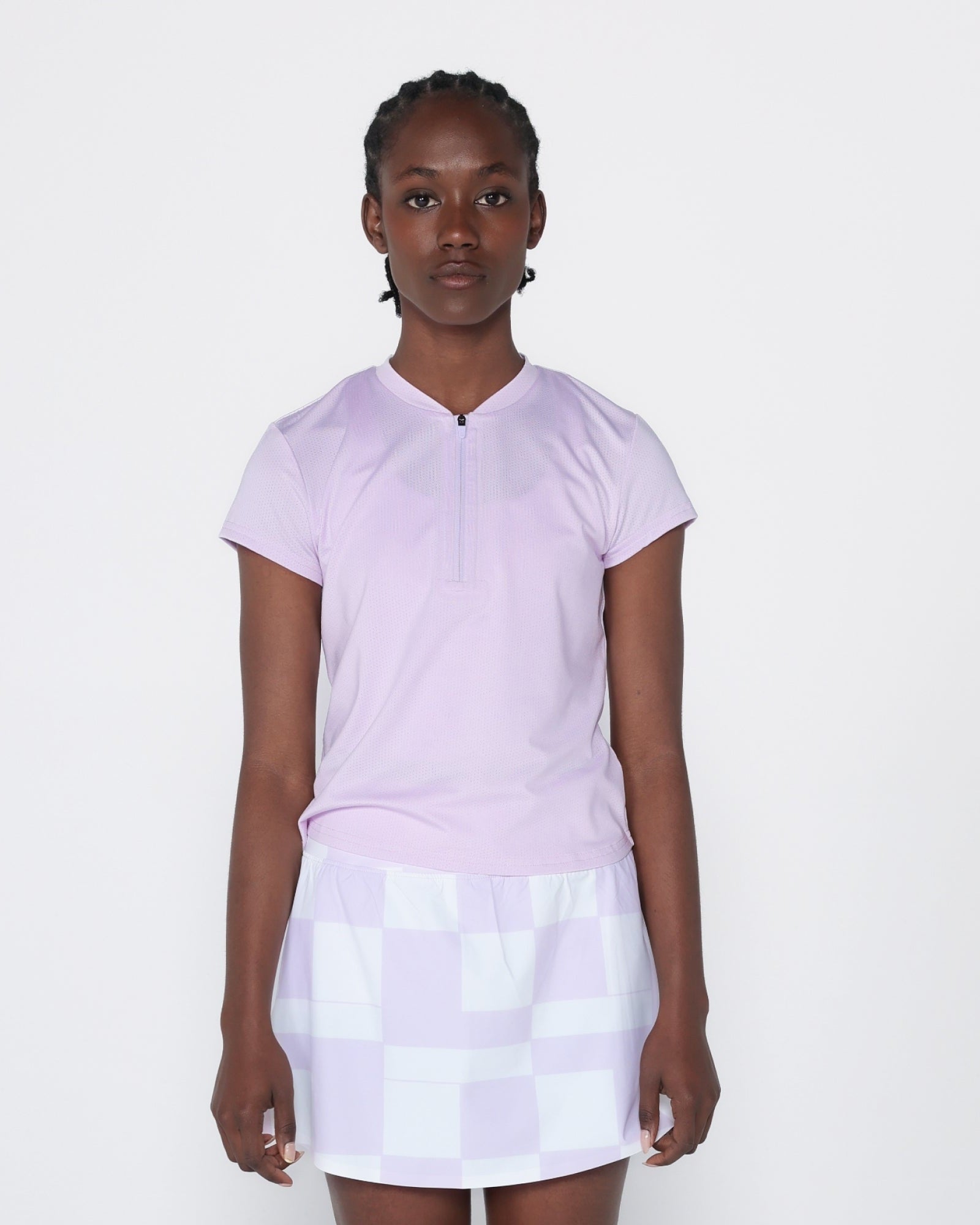 Flowstate* Zip Tee-Lavender Haze-XS-Stack Athletics
