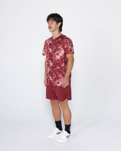 Flowstate* Zip Tee-Oxford Red Acid-Dye-S-Stack Athletics