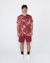 Flowstate* Zip Tee-Oxford Red Acid-Dye-S-Stack Athletics