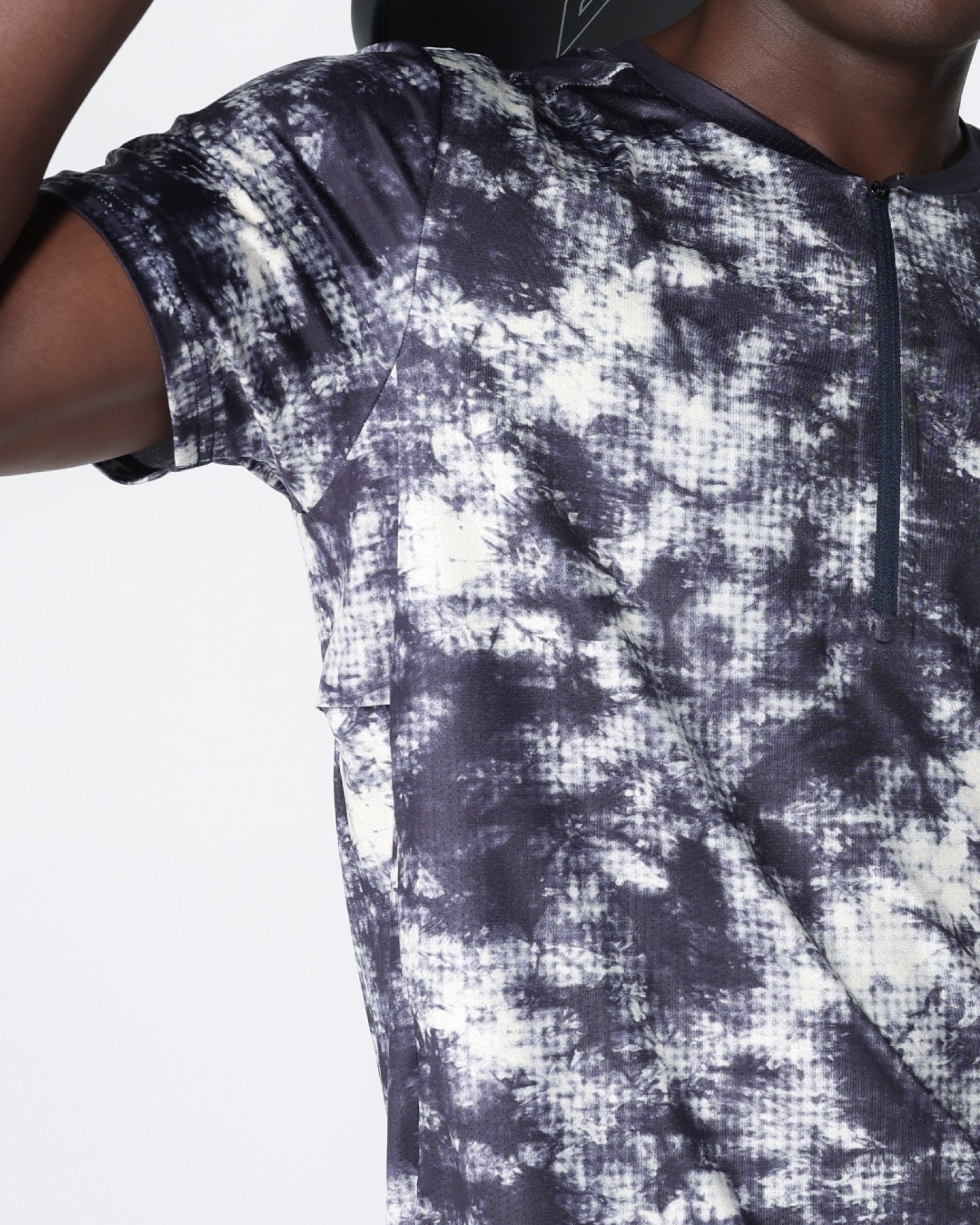 Flowstate* Zip Tee-Oxford Red Acid-Dye-S-Stack Athletics