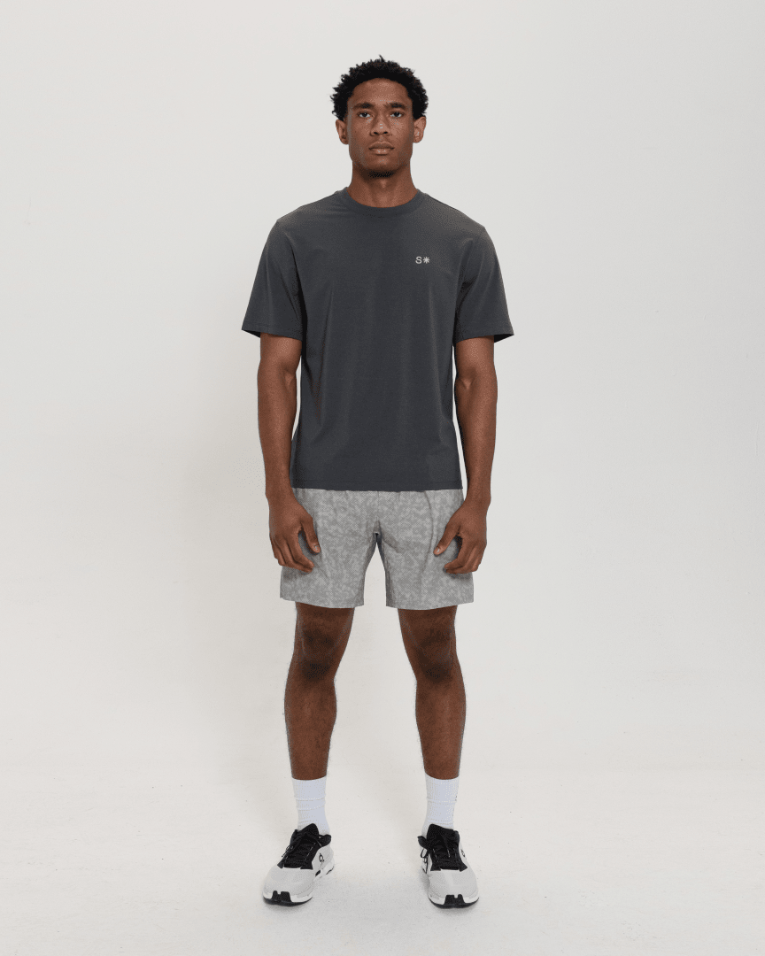 Icon Hybrid Tee-Stone-S-Stack Athletics