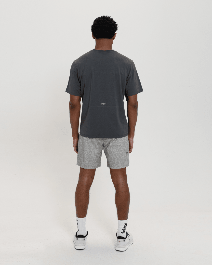 Icon Hybrid Tee-Stone-S-Stack Athletics