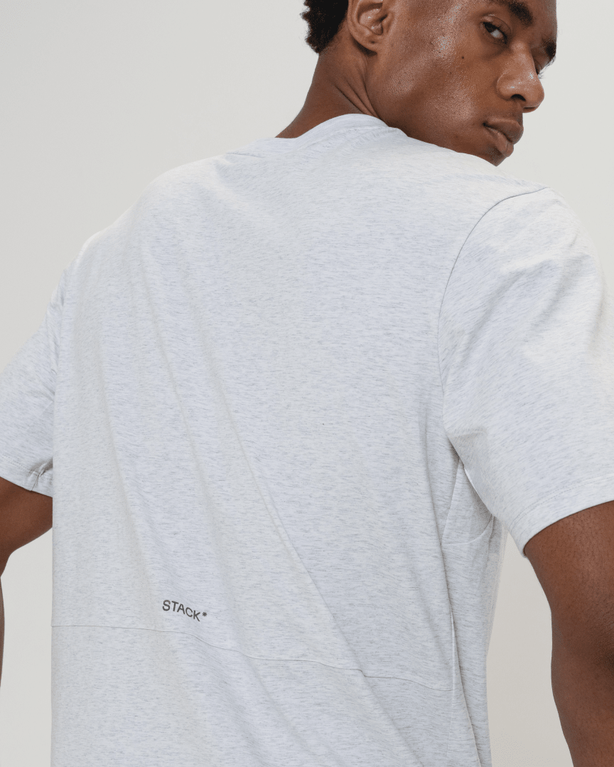 Icon Hybrid Tee-White Heather-S-Stack Athletics