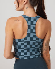 Rally Comp Tank-Dark Sea Mini Court-Check-XS-Stack Athletics