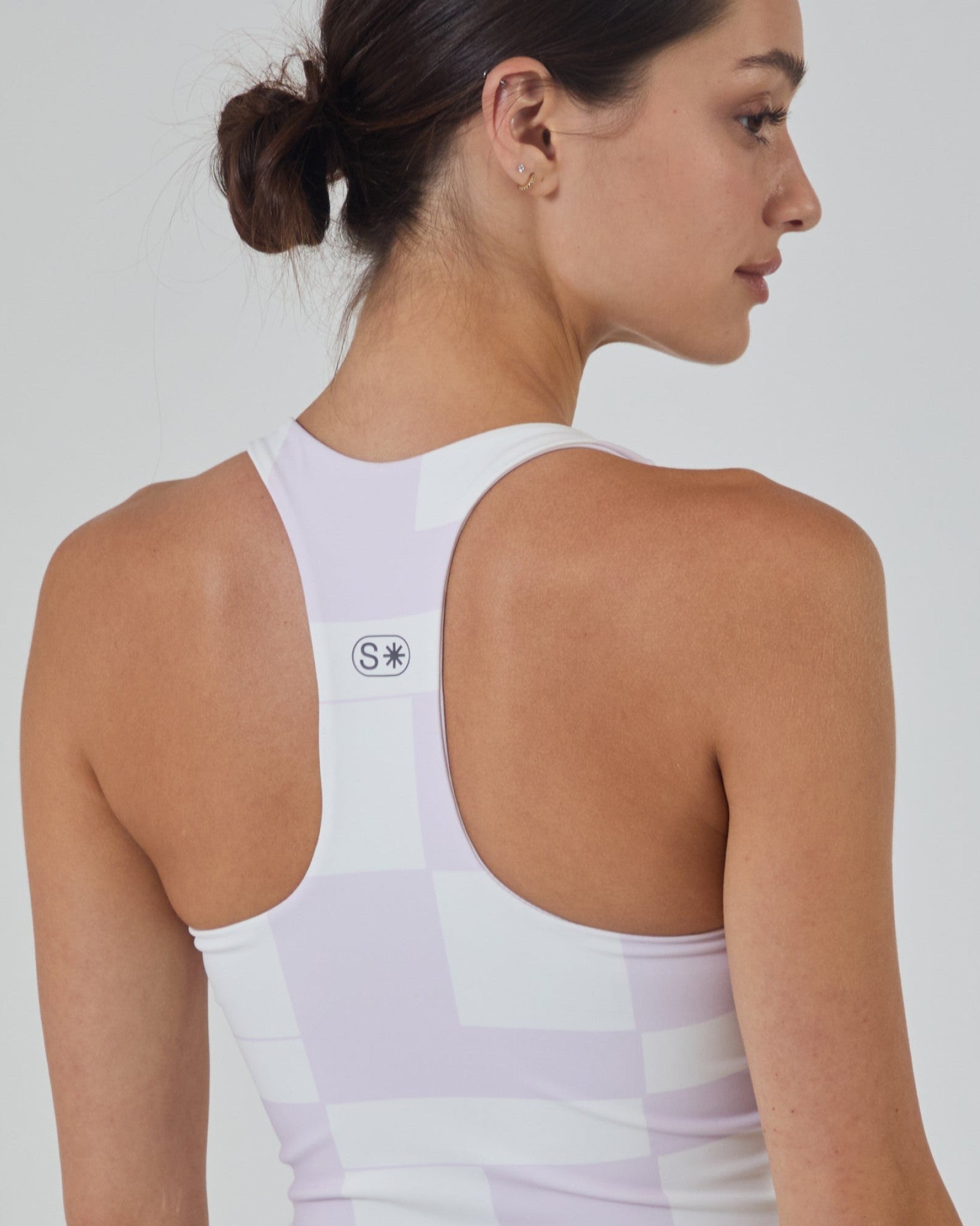 Rally Comp Tank-Lavender Court-Check-XS-Stack Athletics