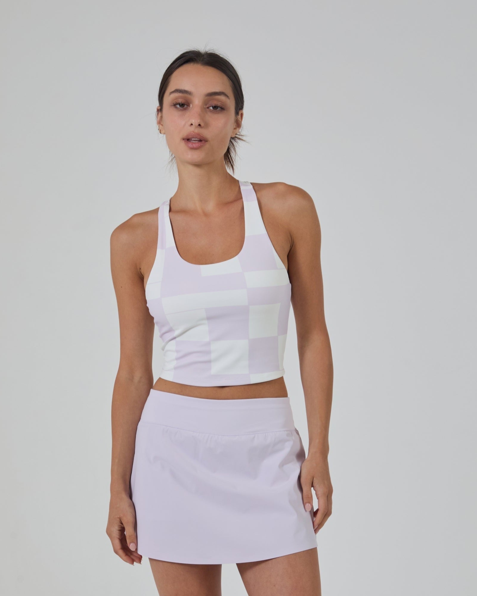 Rally Comp Tank-Lavender Court-Check-XS-Stack Athletics