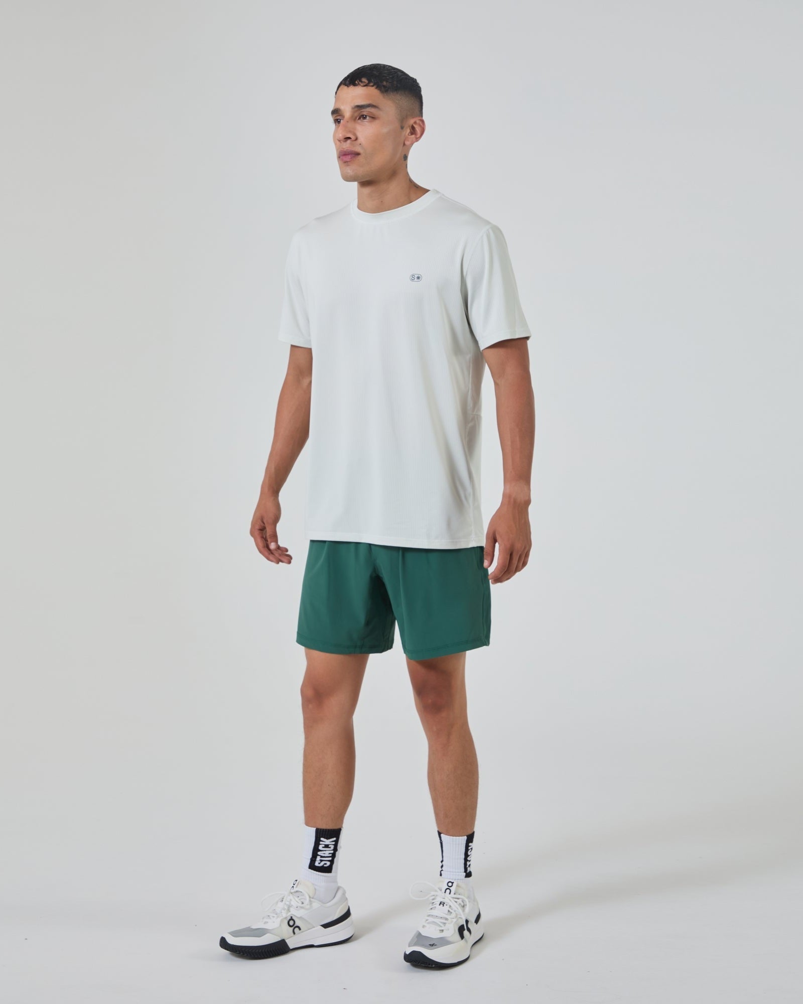 Repeat Short 7"-Emerald-S-Stack Athletics