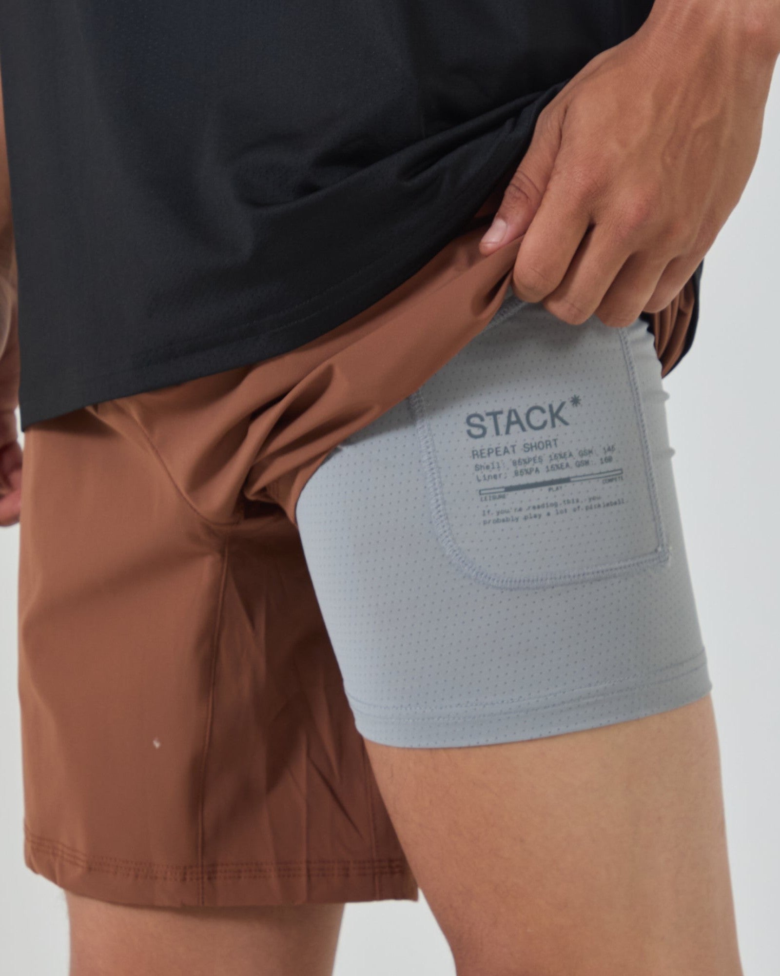 Repeat Short 7"-Steel Blue-S-Stack Athletics