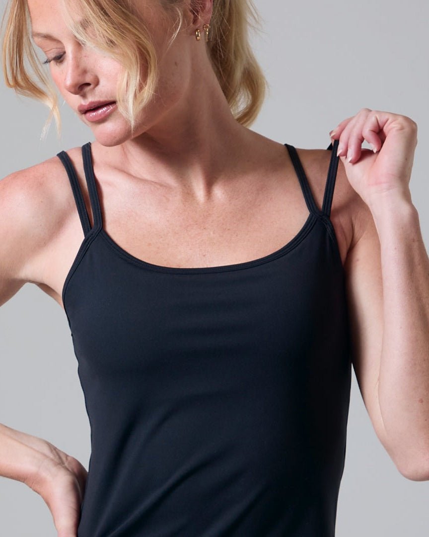 Replay Double Strap Dress-Black-XS-Stack Athletics