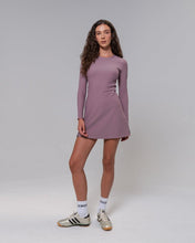 RibTech* Courtside Long Sleeve Dress-Amethyst-XXS-Stack Athletics
