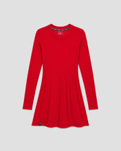 RibTech* Courtside Long Sleeve Dress-Cherry-XXS-Stack Athletics