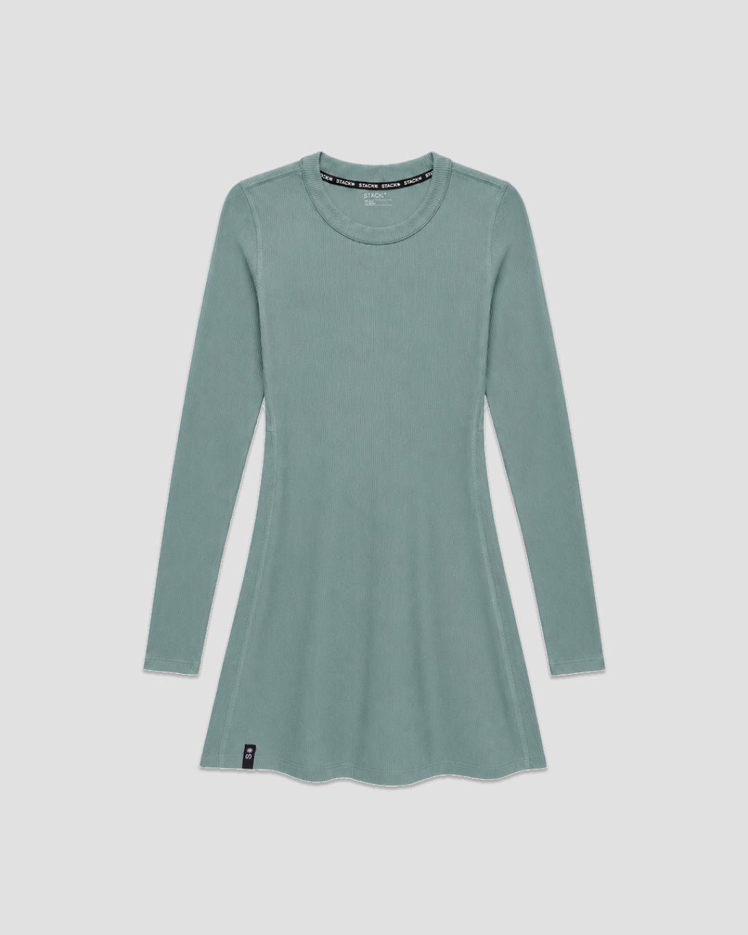 RibTech* Courtside Long Sleeve Dress-Cherry-XXS-Stack Athletics