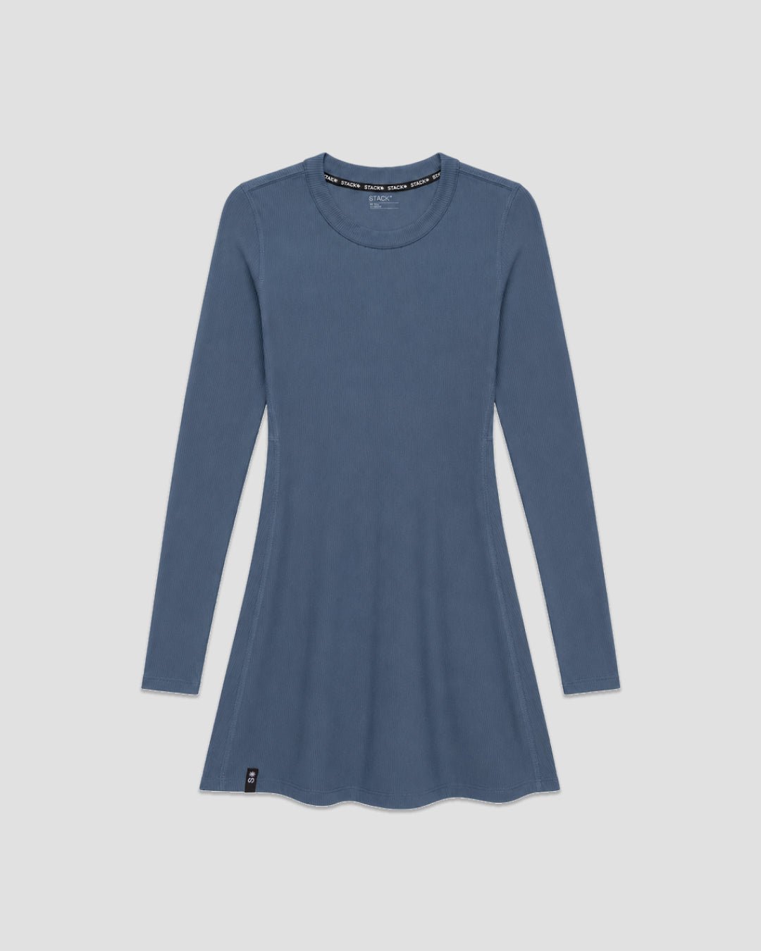 RibTech* Courtside Long Sleeve Dress-Cherry-XXS-Stack Athletics