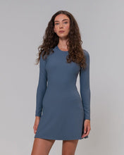 RibTech* Courtside Long Sleeve Dress-Smokey Navy-XXS-Stack Athletics