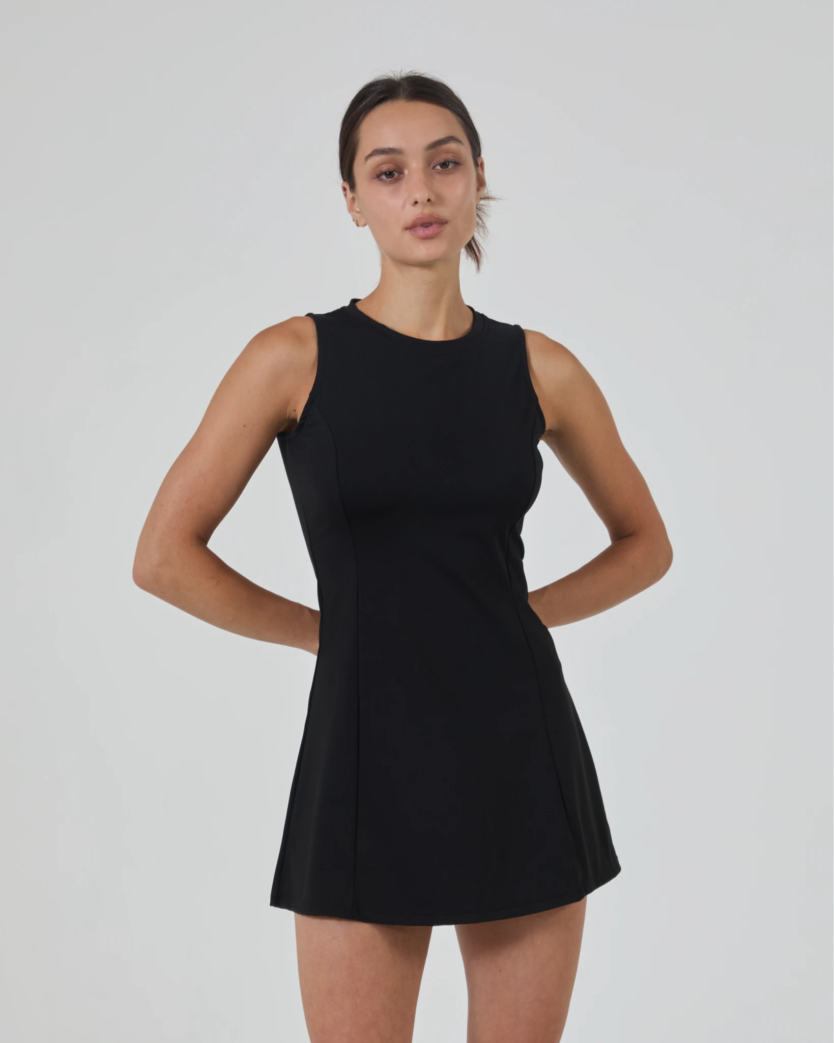 Courtside Dress-Black-XXS-Stack Athletics