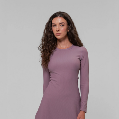 RibTech* Courtside Long Sleeve Dress