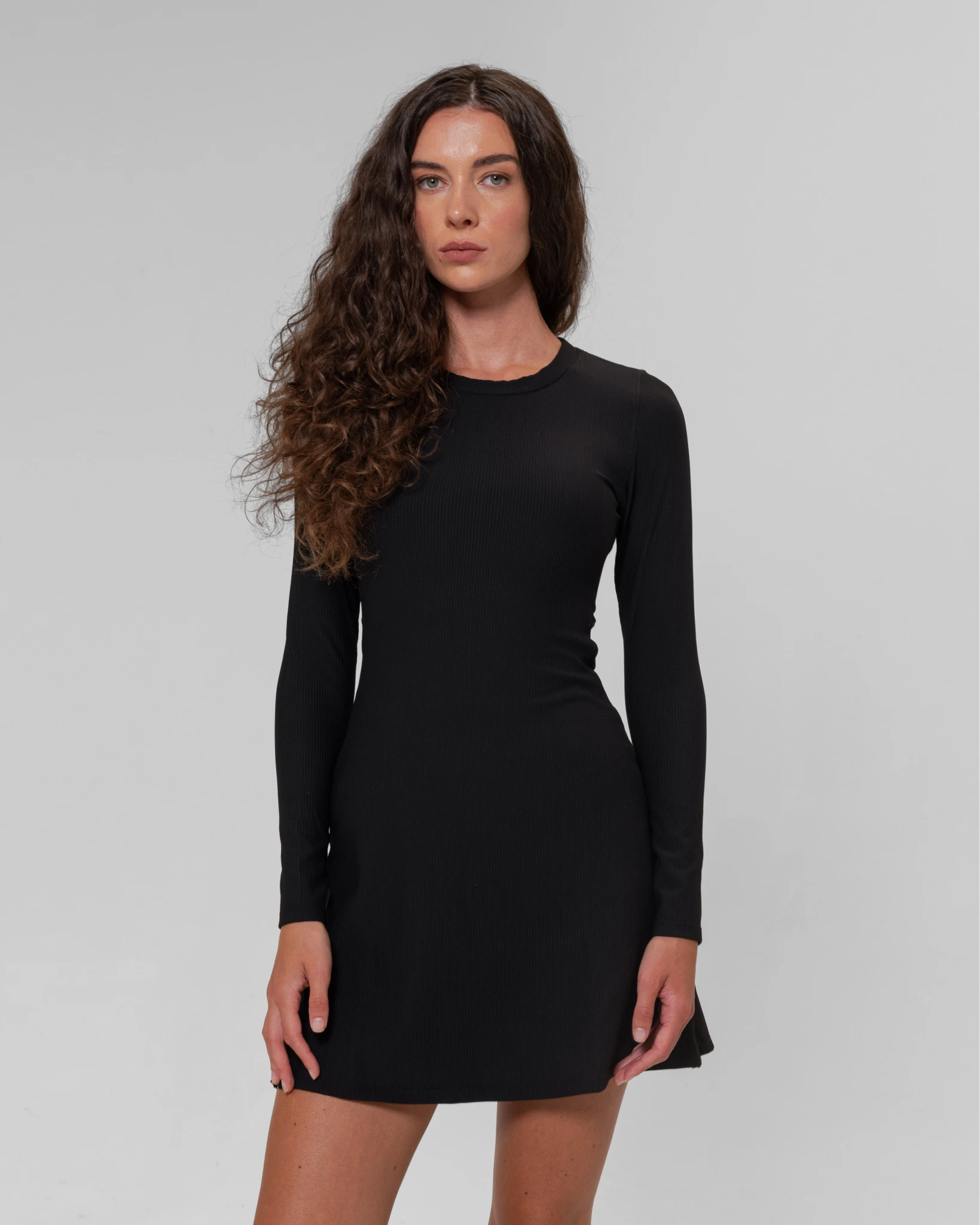 RibTech* Courtside Long Sleeve Dress
